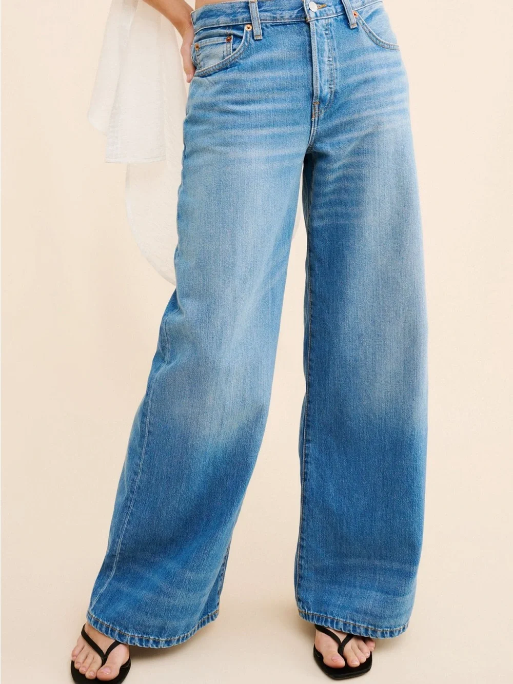 Re/Done Palazzo Jeans Size 28